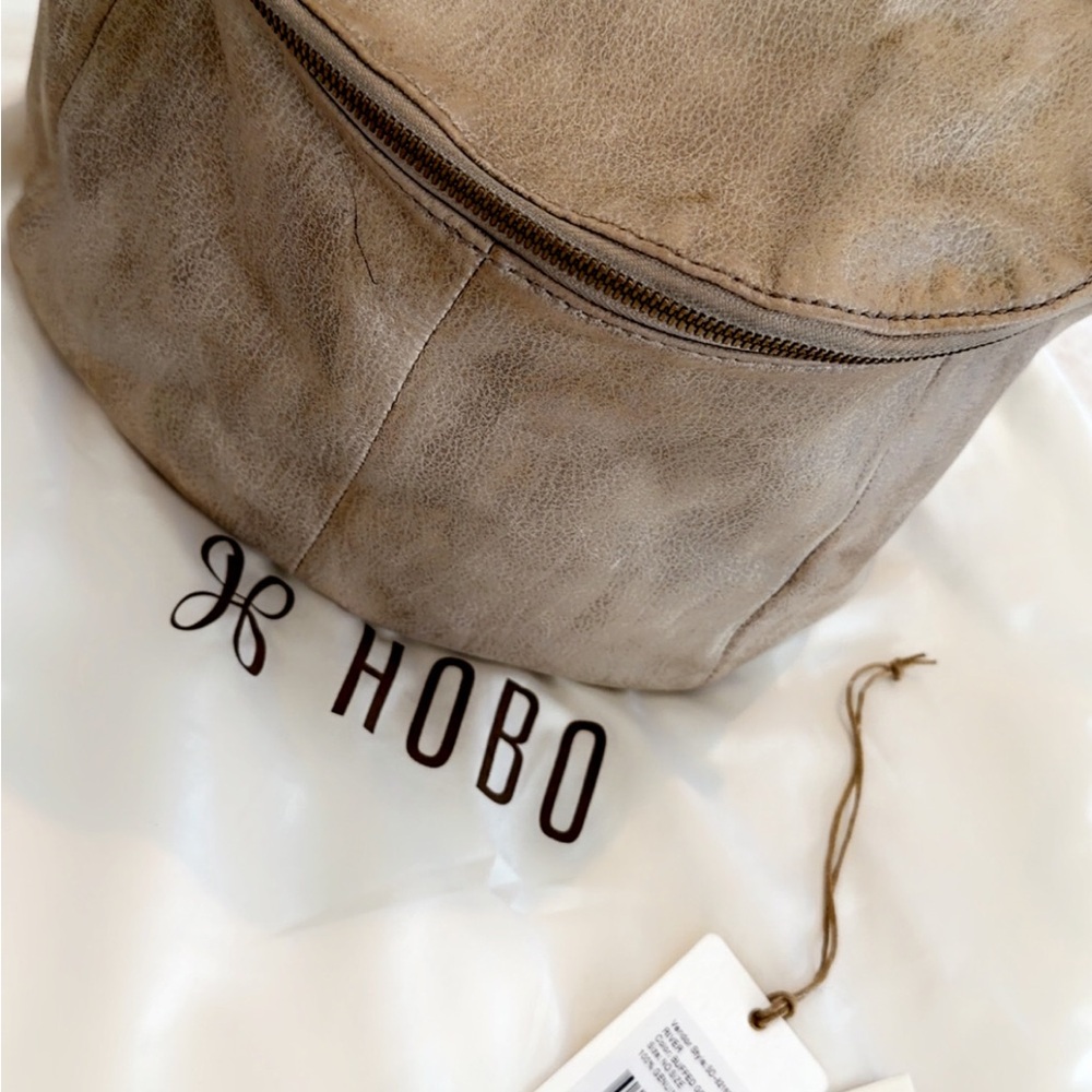 HOBO Beige Leather Backpack